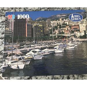Monte Carlo Monaco Big Ben 1000 Piece Jigsaw Puzzle Vtg 1995 MB‎ SEALED